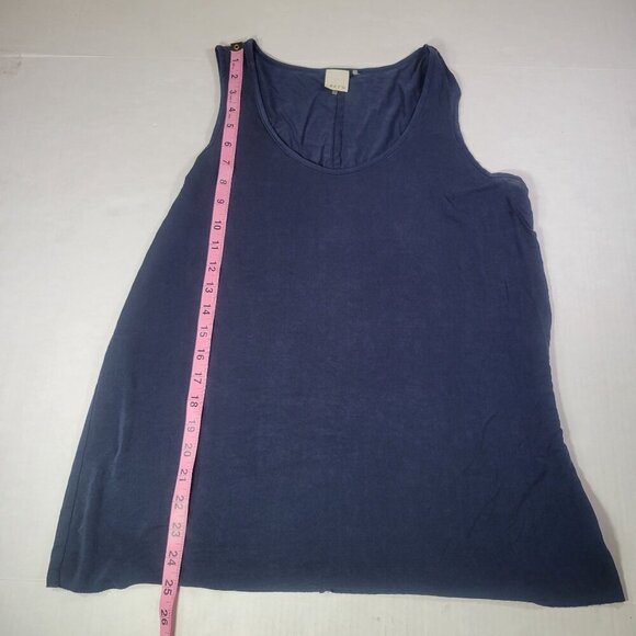 Ecru Women Navy Professional Casual Sleeveless Tank Tunic Blouse Size S - Picture 4 of 6